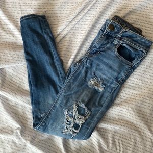 Super super stretch X. American Eagle outfitters. Size  00 short. Jegging.